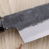 Couteau santoku kiritsuke 18cm japonais artisanal Sakai Kikumori Kikuzuki Kuro