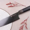 Couteau santoku kiritsuke japonais Kanetsugu Zuiun Kiwami revêtement DLC 18cm