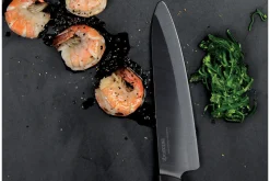 Couteau Santoku Kyocera lame 14 cm en céramique noire