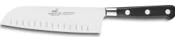 Couteau santoku SABATIER Idéal Inox 100% forgé lame alvéolée 18cm
