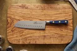 Couteau santoku Sabatier Idéal Bleu Abysse 100% forgé lame 18cm