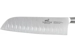 Couteau santoku Sabatier Idéal Bleu Abysse 100% forgé lame 18cm
