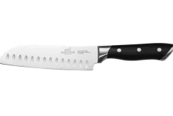 Couteau santoku Sabatier International Hercules lame alvéolée 18cm manche ABS 3 rivets
