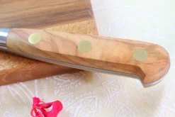 Couteau santoku Sabatier Éléphant Idéal Forgé 17cm manche en olivier