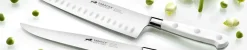 Couteau santoku Sabatier Toque blanche 100% forgé alvéolé 18cm