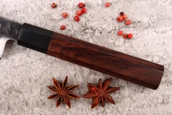 Couteau santoku Sayuto Séquoia San Mai martelé 13,5cm
