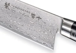 Couteau santoku Tamahagane Kyoto lame 17.5cm acier damas VG5