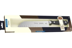 Couteau santoku Tramontina Century lame forgée 18cm manche polycarbonate noir