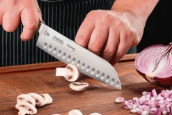 Couteau santoku Tramontina Century lame forgée 13cm manche polycarbonate noir