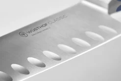 Couteau santoku Wüsthof Classic Colour Wild Blueberry forgé lame alvéolée 17cm