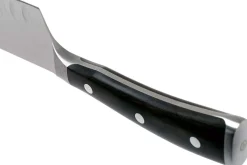 Couteau santoku Wüsthof Ikon forgé 17cm alvéolé en bois de grenadille
