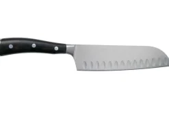 Couteau santoku Wüsthof Ikon forgé 17cm alvéolé en bois de grenadille
