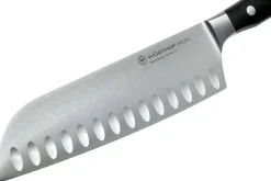 Couteau santoku Wüsthof Ikon forgé 17cm alvéolé en bois de grenadille