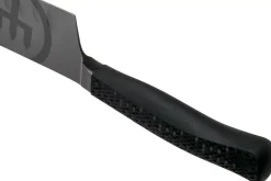 Couteau santoku Wüsthof Performer lame alvéolée 17cm à revêtement noir anti-rayures