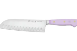 Couteau santoku Wusthof Classic Colour Purple Yam forgé lame alvéolée 17cm