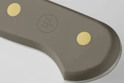 Couteau santoku Wusthof Classic Colour Velvet Oyster forgé lame alvéolée 17cm