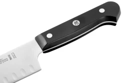 Couteau santoku ZWILLING Gourmet 18cm alvéolé manche riveté