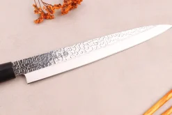 Couteau à sashimi 21cm japonais Satake Cutlery Tsuchime en magnolia