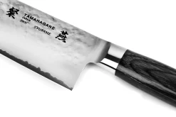 Couteau à sashimi japonais Tamahagane Tsubame lame martelée 21cm acier VG5