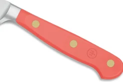 Couteau à saucisson Wusthof Classic Colour Coral Peach forgé lame crantée 14cm
