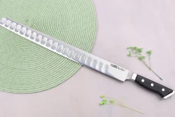 Couteau à saumon alvéolé japonais Glestain K Series 36cm