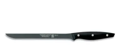 Couteau à saumon lame flexible 23cm manche noir M&G