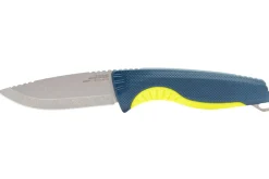 Couteau SOG Aegis FX SGAEGISFXINJA lame 9,3cm manche en nylon/fibres de verre bleu/jaune