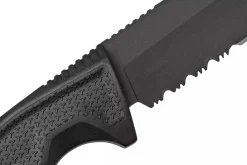 Couteau SOG Recondo FX SGRECONDOFXSBK lame dentée 11,7cm manche en caoutchouc noir + étui