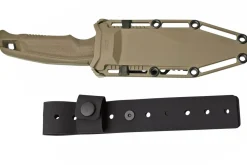 Couteau SOG Recondo FX SGRECONDOFXSFDE lame semi-dentée 11,7cm manche en caoutchouc désert + étui