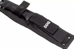 Couteau SOG Seal Pup SGM37N lame semi-dentée 12cm manche en nylon/fibres de verre noir + étui