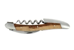 Couteau sommelier Forge de Laguiole manche en cep de vigne finition satinée