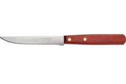 Couteau à steak Nogent Classic lame microdentée 11cm manche en charme coloris merisier