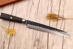 Couteau sujihiki 20cm Fukito Ébène Damas VG10