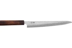 Couteau sujihiki 24cm japonais artisanal Yuzo Enju Damas 440C