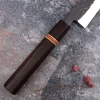 Couteau sujihiki 27cm japonais artisanal Yuzo Black SLD ébène et cognassier