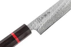 Couteau sujihiki 24cm japonais artisanal Wusaki Nawame AUS10 damas