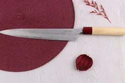 Couteau sujihiki 27cm japonais artisanal Masakage Yuki Shirogami 2