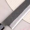 Couteau sujihiki 27cm japonais artisanal Hinoura Mutsumi Ajikataya Black Nashiji