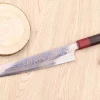 Couteau sujihiki 24cm japonais artisanal Takeshi Saji VG10 Rainbow