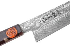 Couteau sujihiki 27cm japonais artisanal Shigeki Tanaka SG2 Kurozome Damas ébène