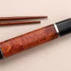 Couteau sujihiki 24cm japonais artisanal Kisuke Manaka Enn en cognassier avec 2 anneaux