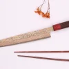 Couteau sujihiki 27cm japonais artisanal Takeshi Saji VG10 Rainbow Nashiji