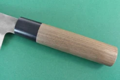 Couteau sujihiki japonais artisanal Wusaki Nakata BS2 24cm manche en noyer
