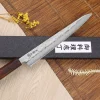 Couteau sujihiki japonais artisanal Wusaki Yoshi G3 chêne 24cm