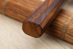 Couteau sujihiki japonais artisanal Wusaki Yoshi G3 chêne 24cm