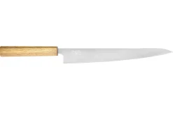 Couteau sujihiki japonais artisanal Wusaki Migaki G3 27cm