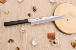 Couteau sujihiki japonais artisanal Kagekiyo Suri Urushi 21cm