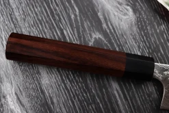 Couteau sujihiki japonais artisanal Takeshi Saji R2 Damas 27cm