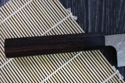Couteau sujihiki japonais artisanal Takeshi Saji R2 Damas 24cm
