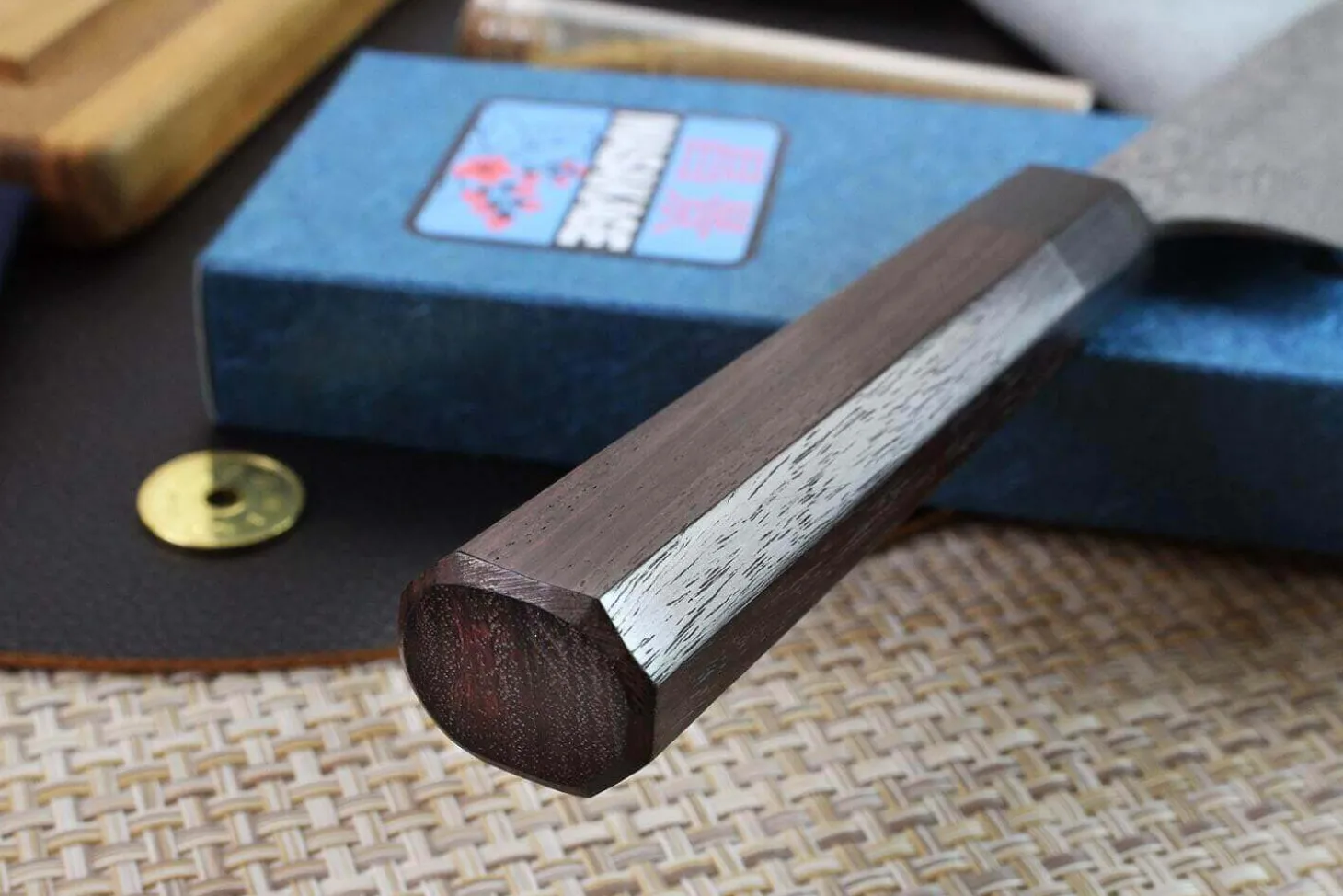 Couteau sujihiki japonais artisanal Masakage Kumo 27cm damas 63 couches